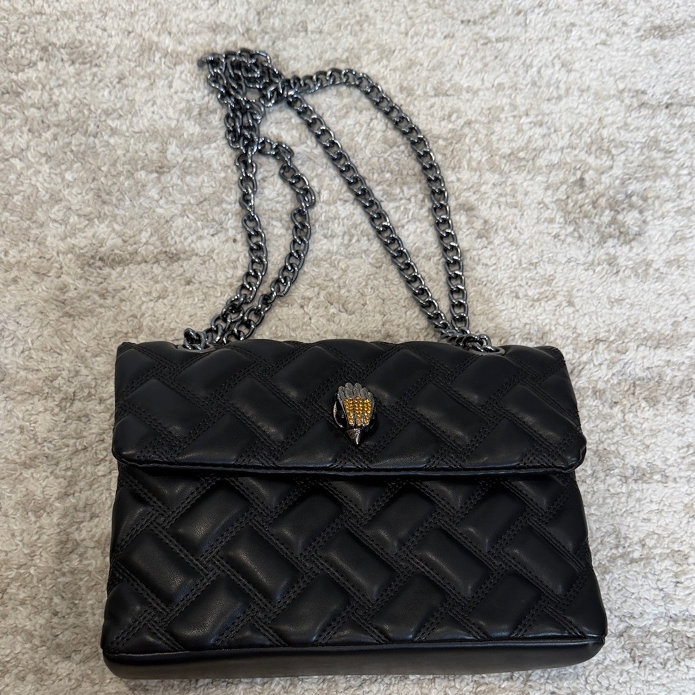 Black Quilted Leather Shoulder Bag
